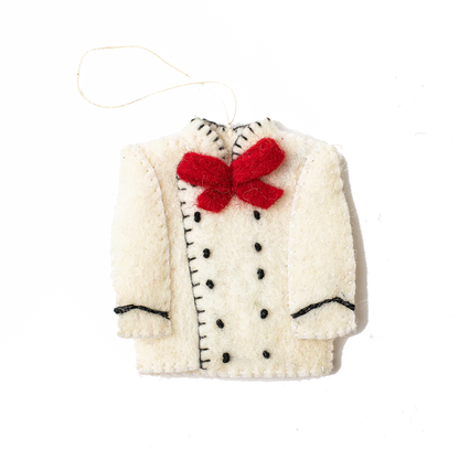 Felt Chef's Jacket Ornament