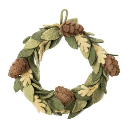 Felt Pinecone Wreath