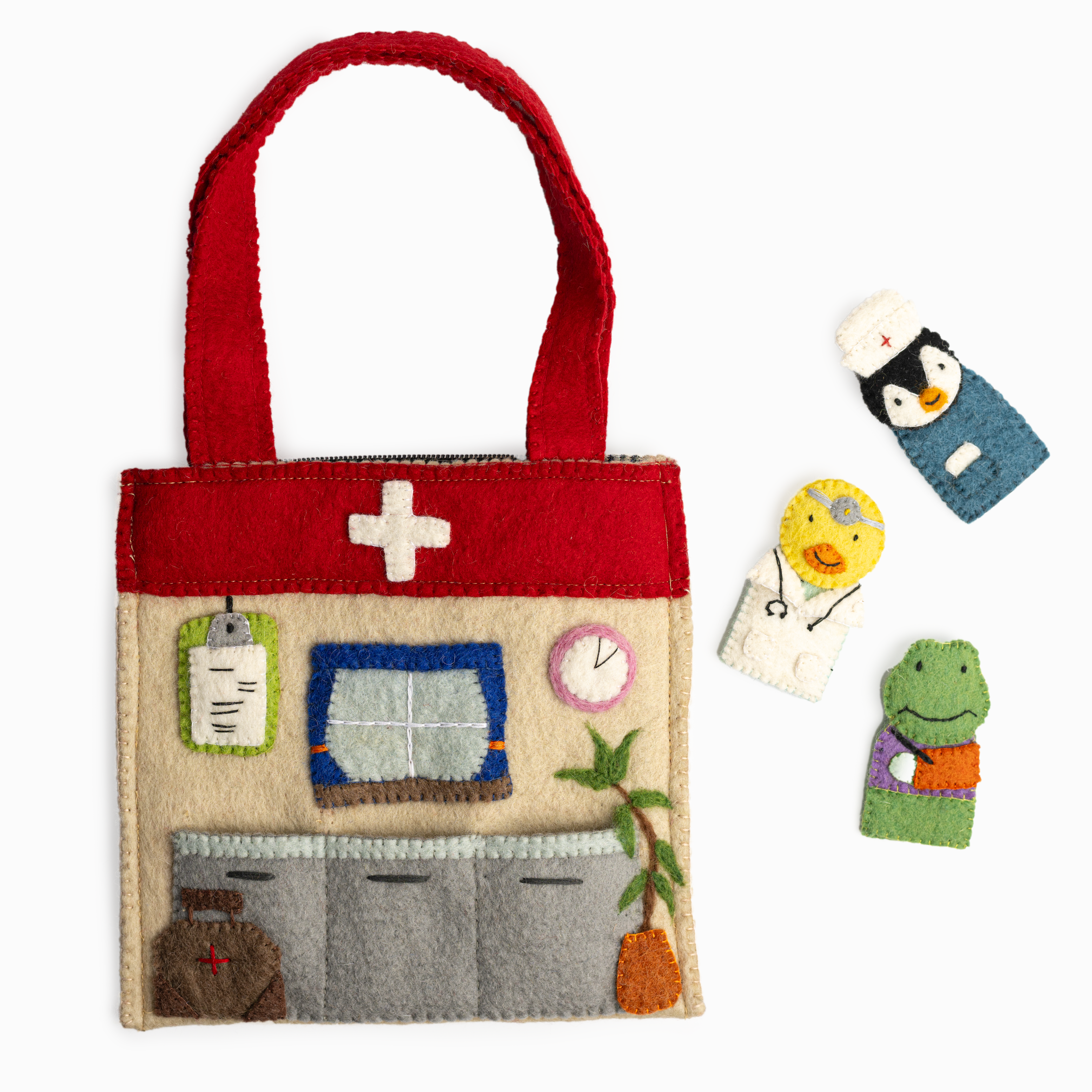 Felt Puppet Bag Healthcare