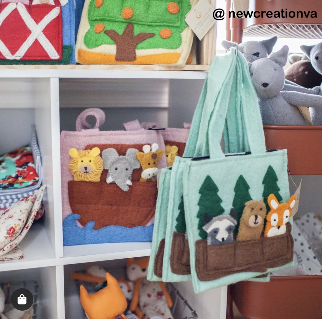 Noah's Ark Felt Puppet Bag