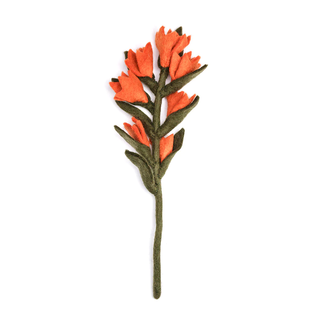 Felt Indian Paint Brush Flowers