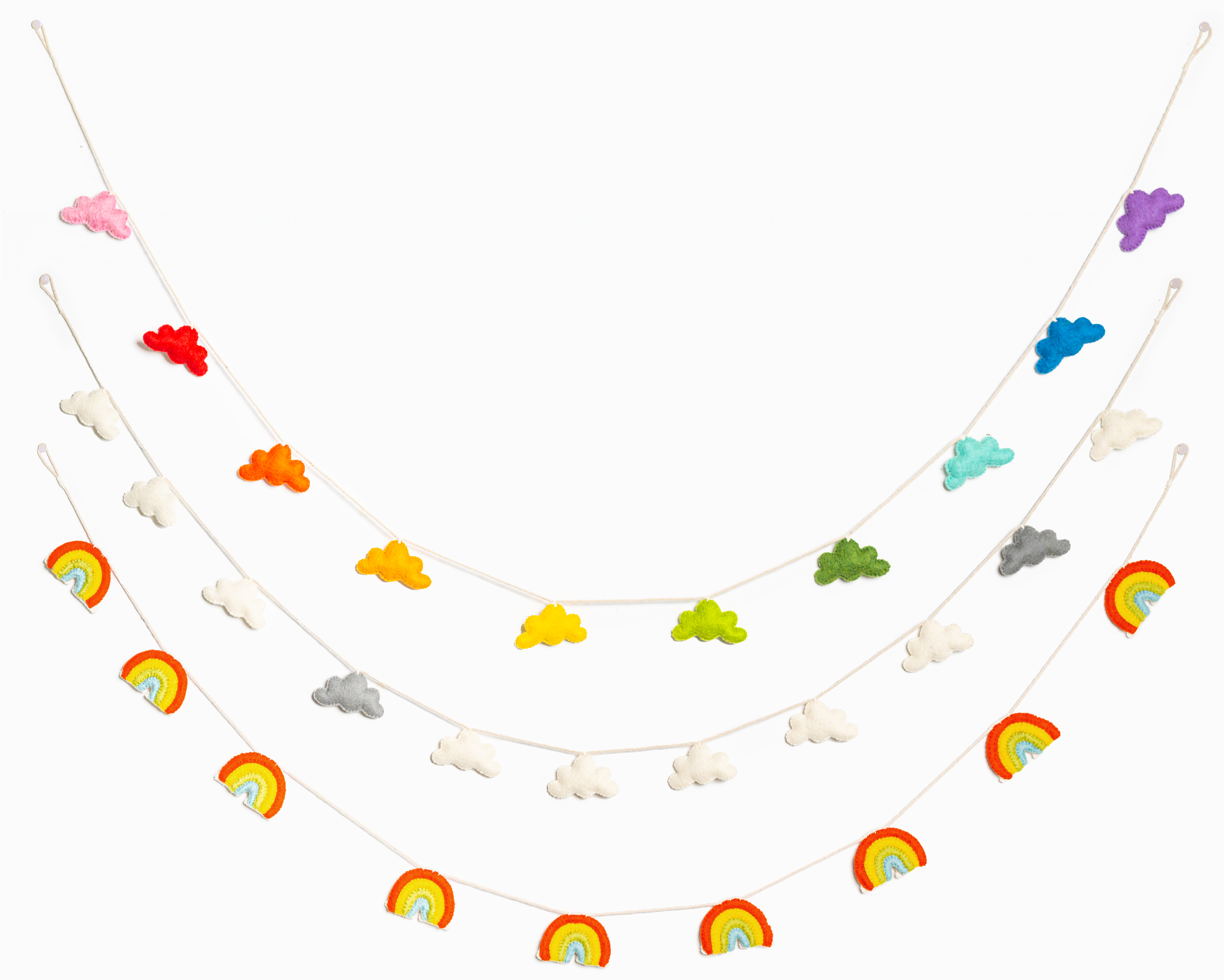 Felt Cloud Garland