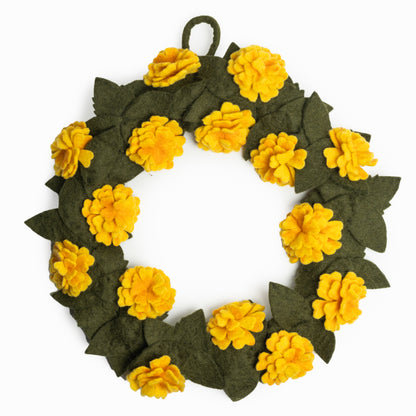 Felt Marigold Wreath