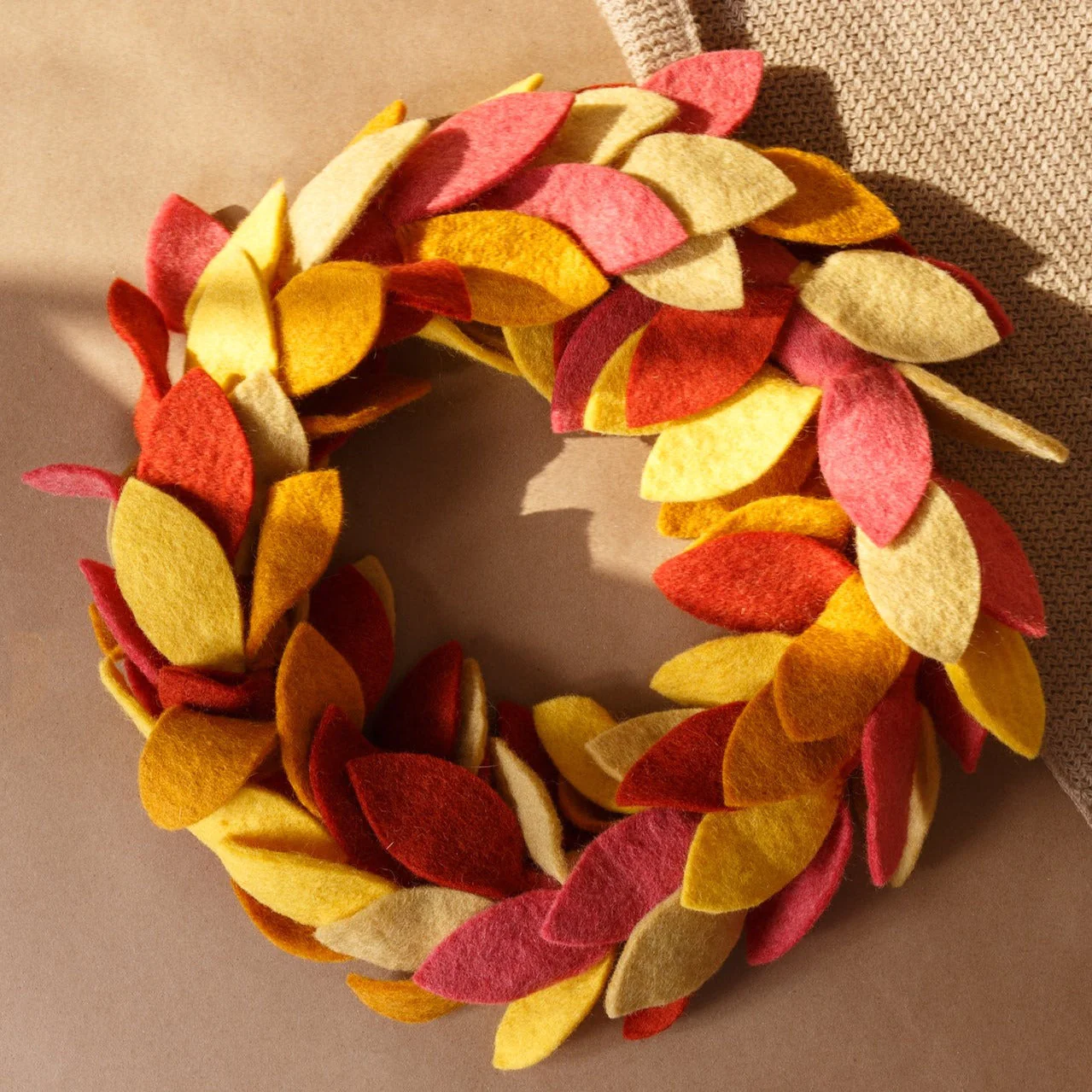 Felt Harvest Wreath