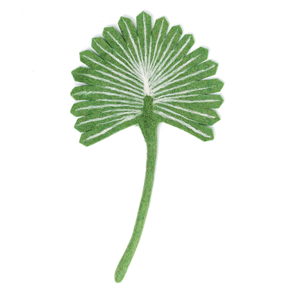 Felt Scalloped Fan Palm Leaf