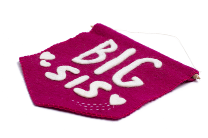 Felt Big Sis Banner Flag