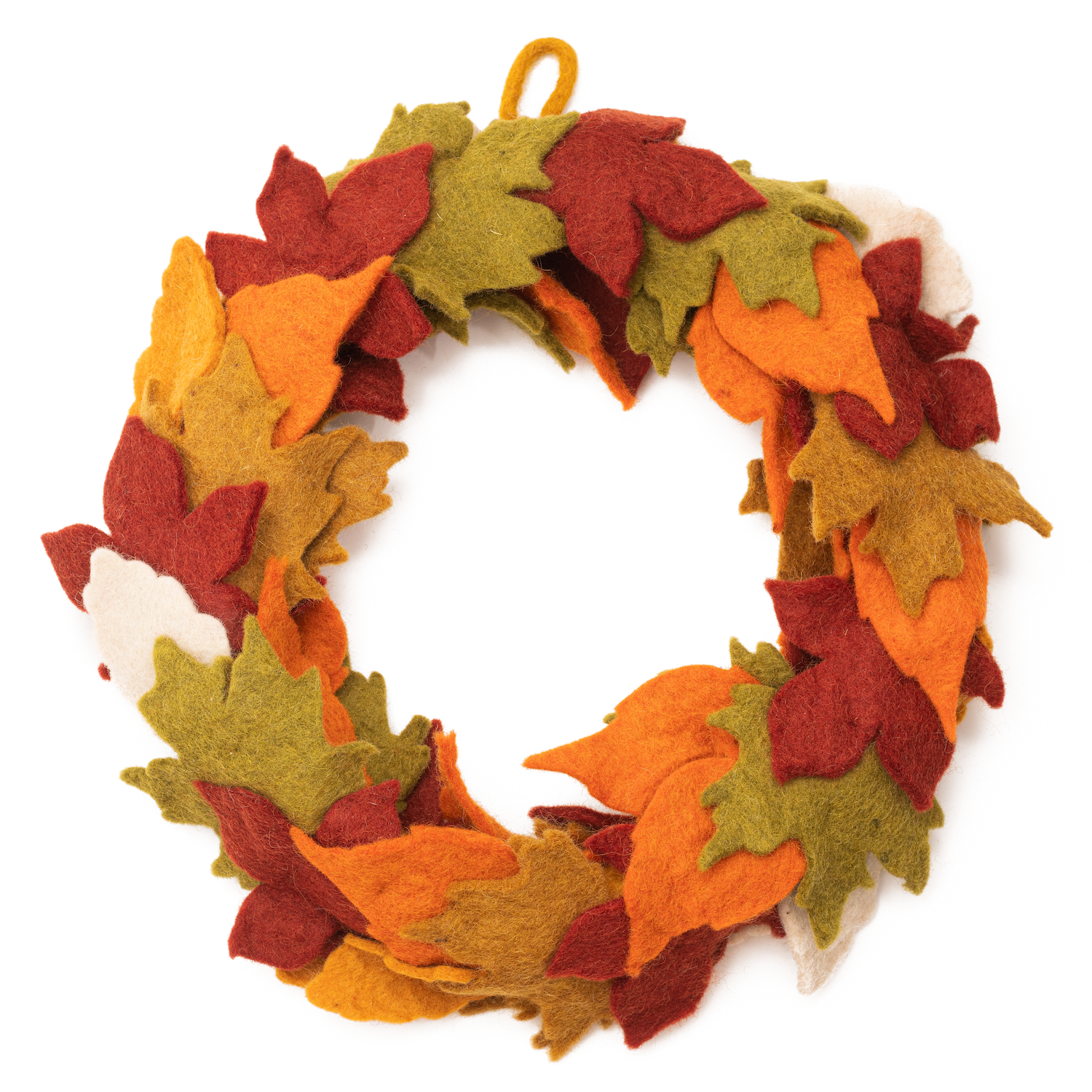 Felt Maple Leaf Wreath