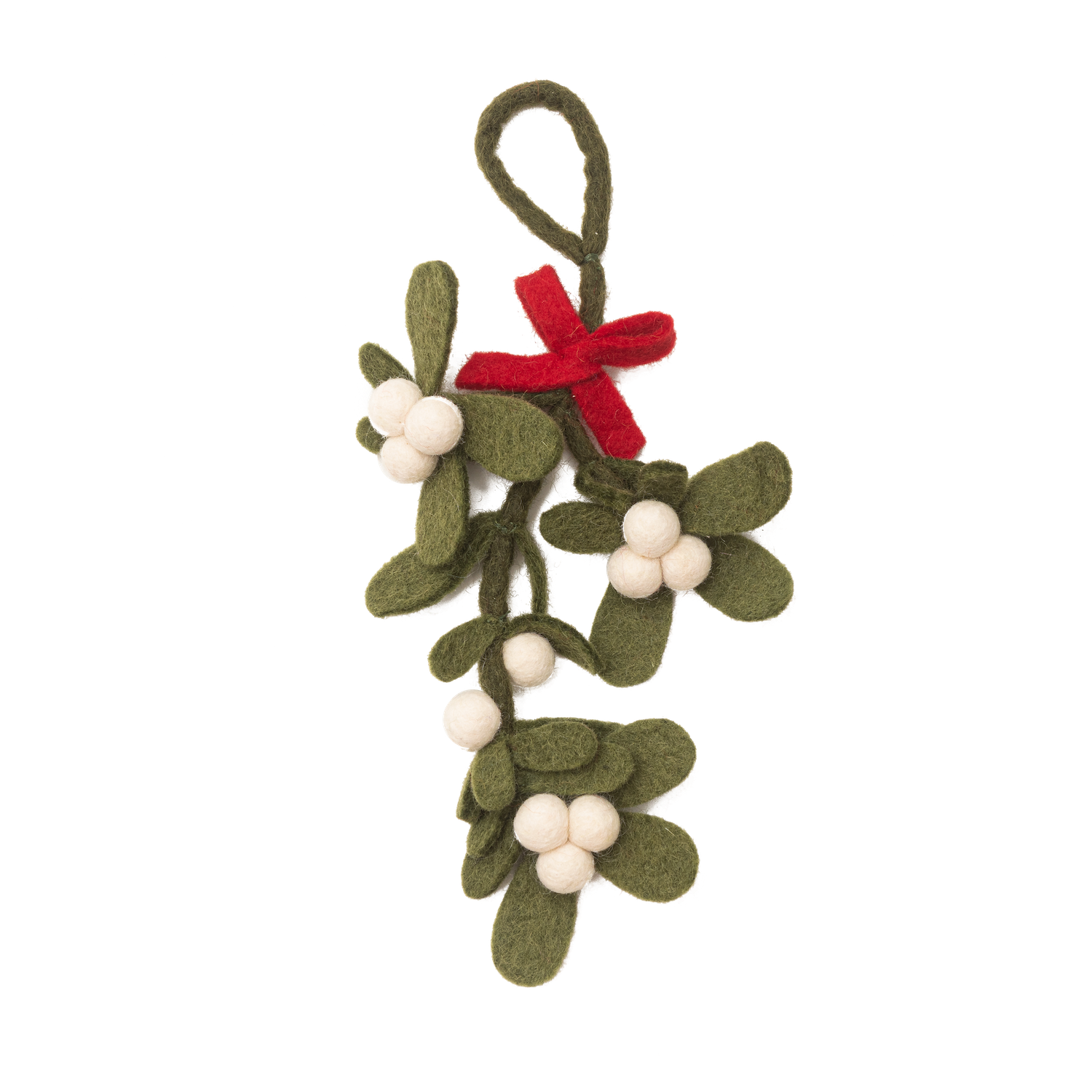 Felt Mistletoe Ornament