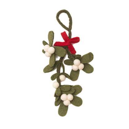 Felt Mistletoe Ornament