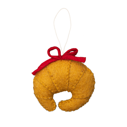 Felt Croissant Ornament