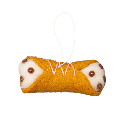 Felt Cannoli Ornament