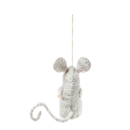 Felt Pizza Rat Ornament