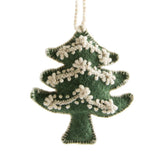 Tree Embroidered Holiday Ornament