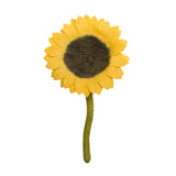 Fair Trade Felt Sunflower, yellow: Handmade in Nepal trafficked women Global Goods Partners bouquet