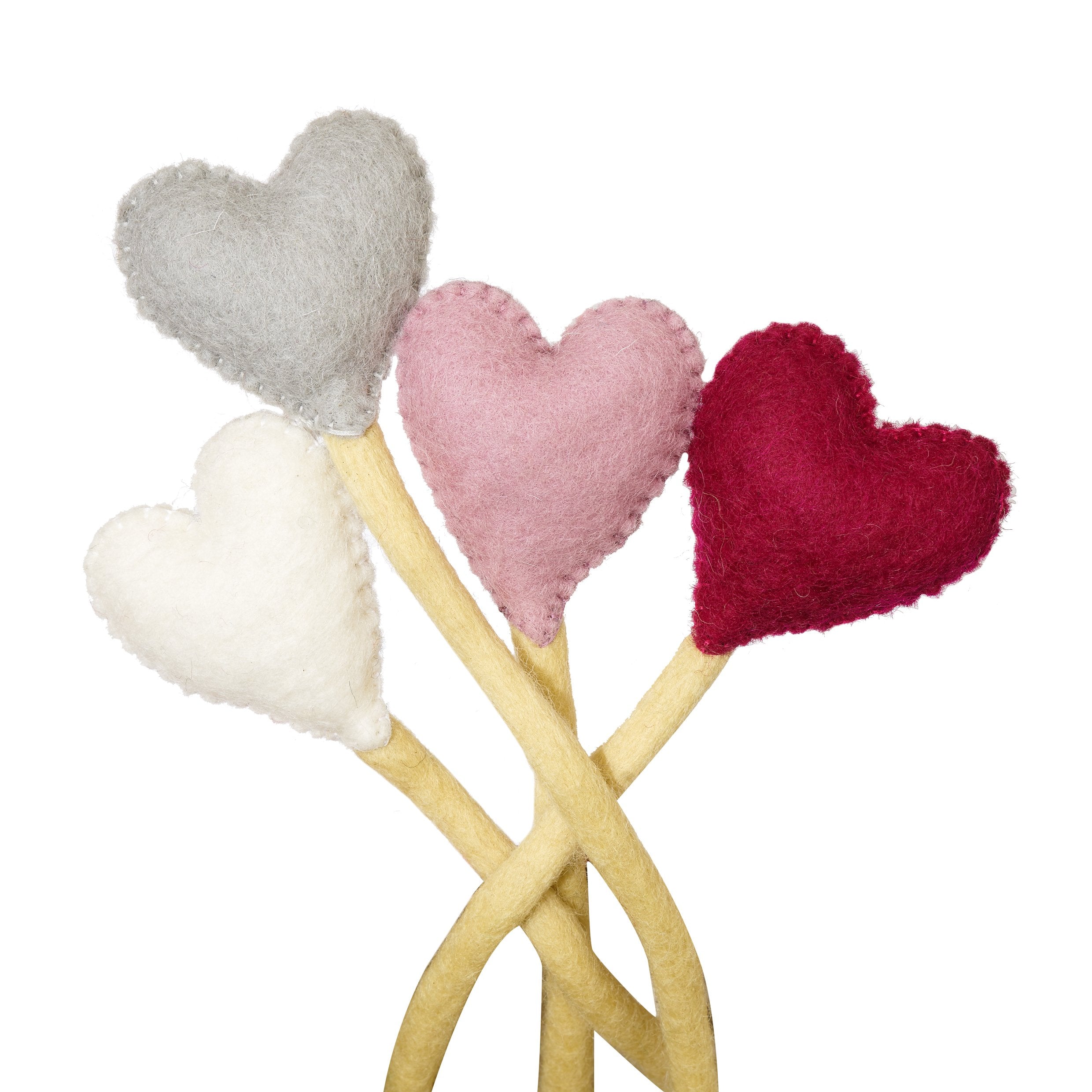 Felt Heart Stems