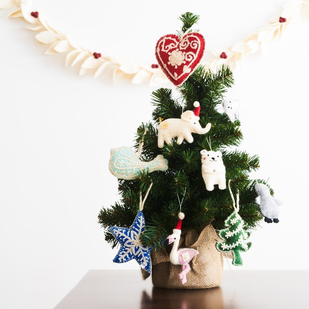 Dove Embroidered Holiday Ornament