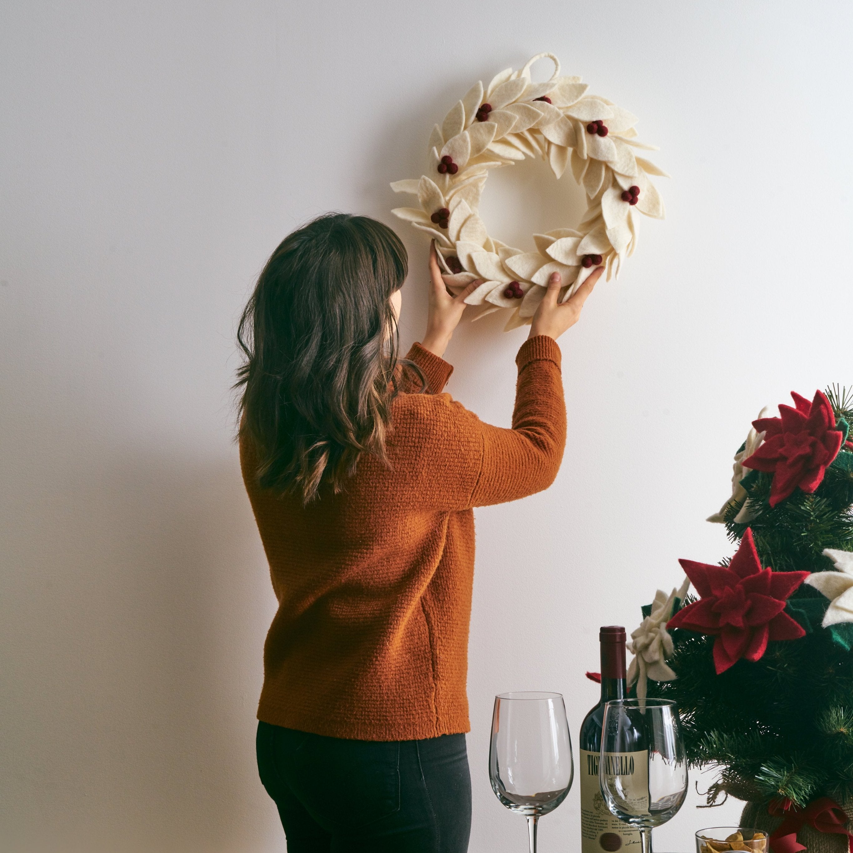 Felt Holiday Wreath