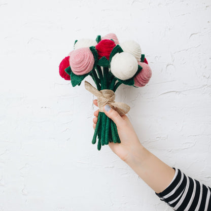 Felt Tea Roses