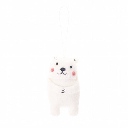 Arctic Polar Bear Animal Ornament