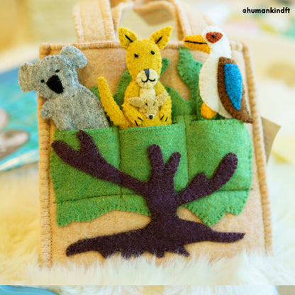 Felt Australia Puppet Bag