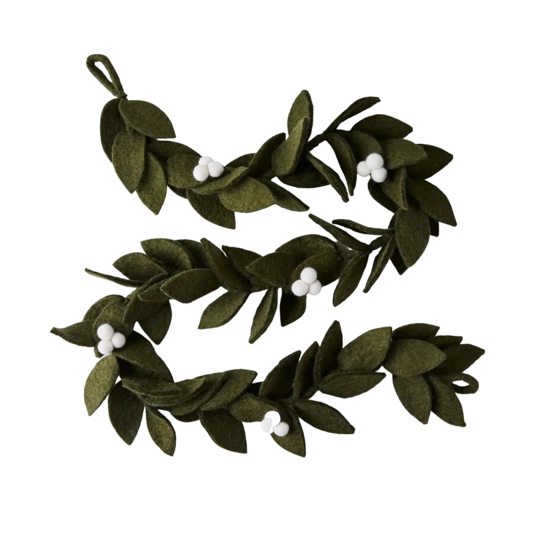 Felt Mistletoe Garland