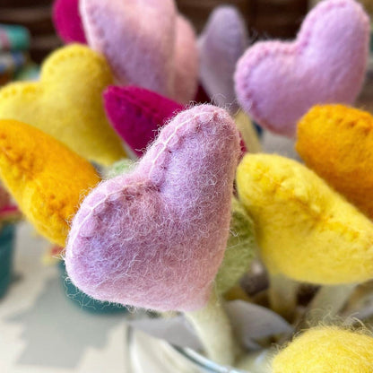 Felt Heart Stems