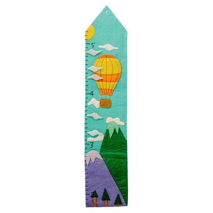 Felt Hot Air Balloon Growth Chart Hot Air Balloon + Cloud Marker