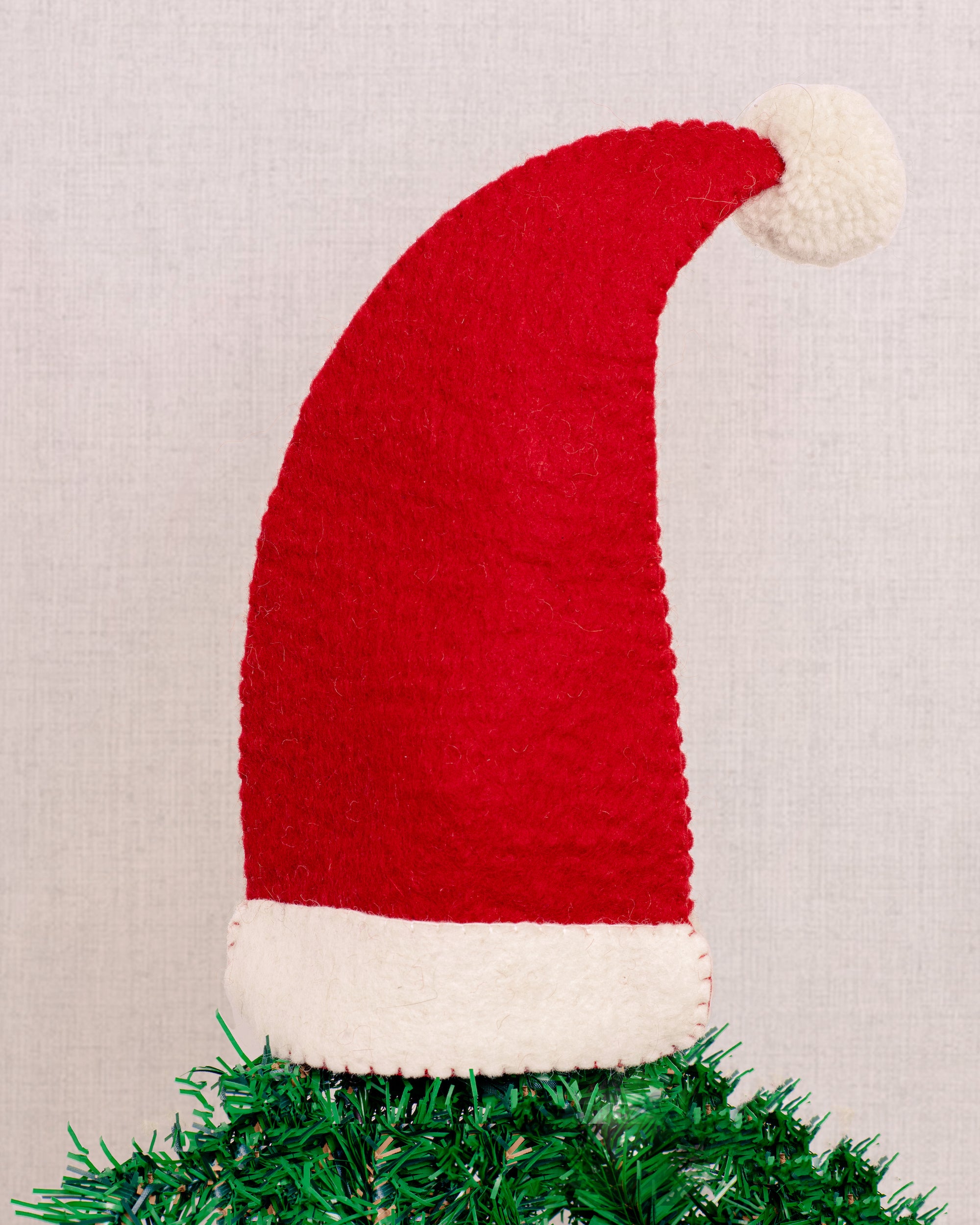 Felt Santa Hat Tree Topper