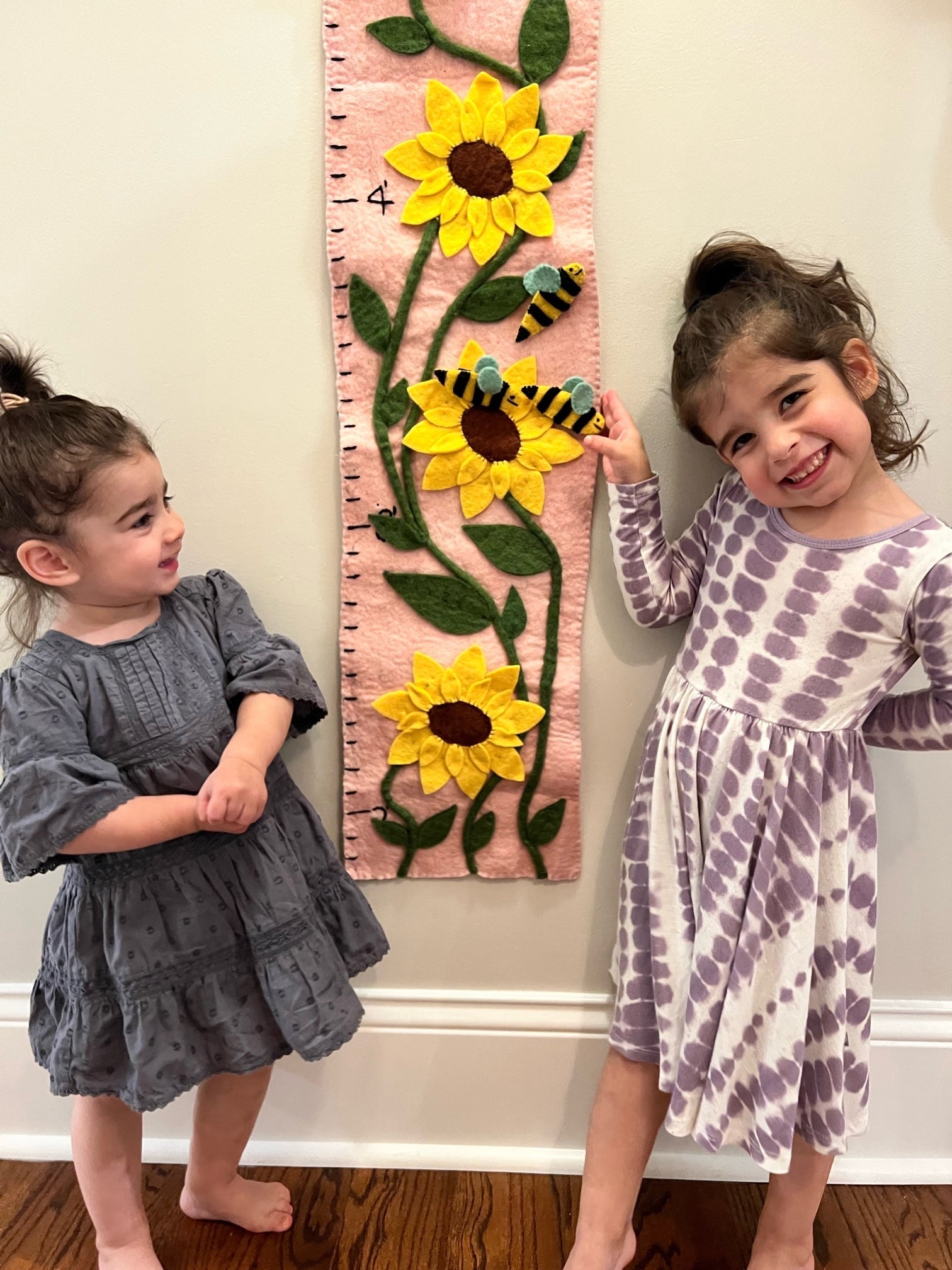 Felt Sunflower Growth Chart