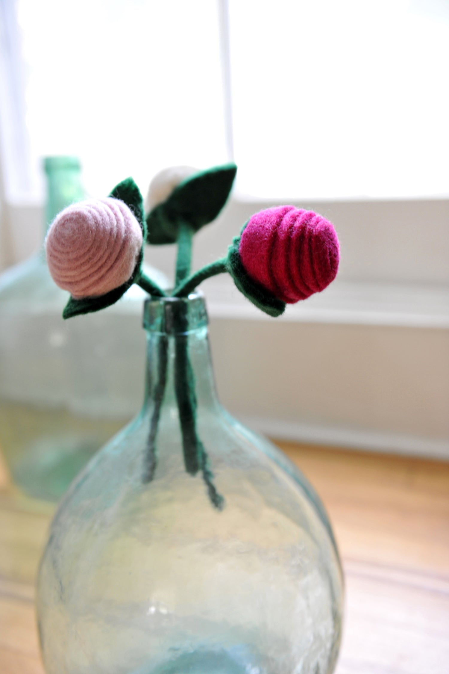 Felt Tea Roses
