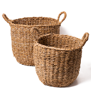 Round Storage Basket, Set of 2