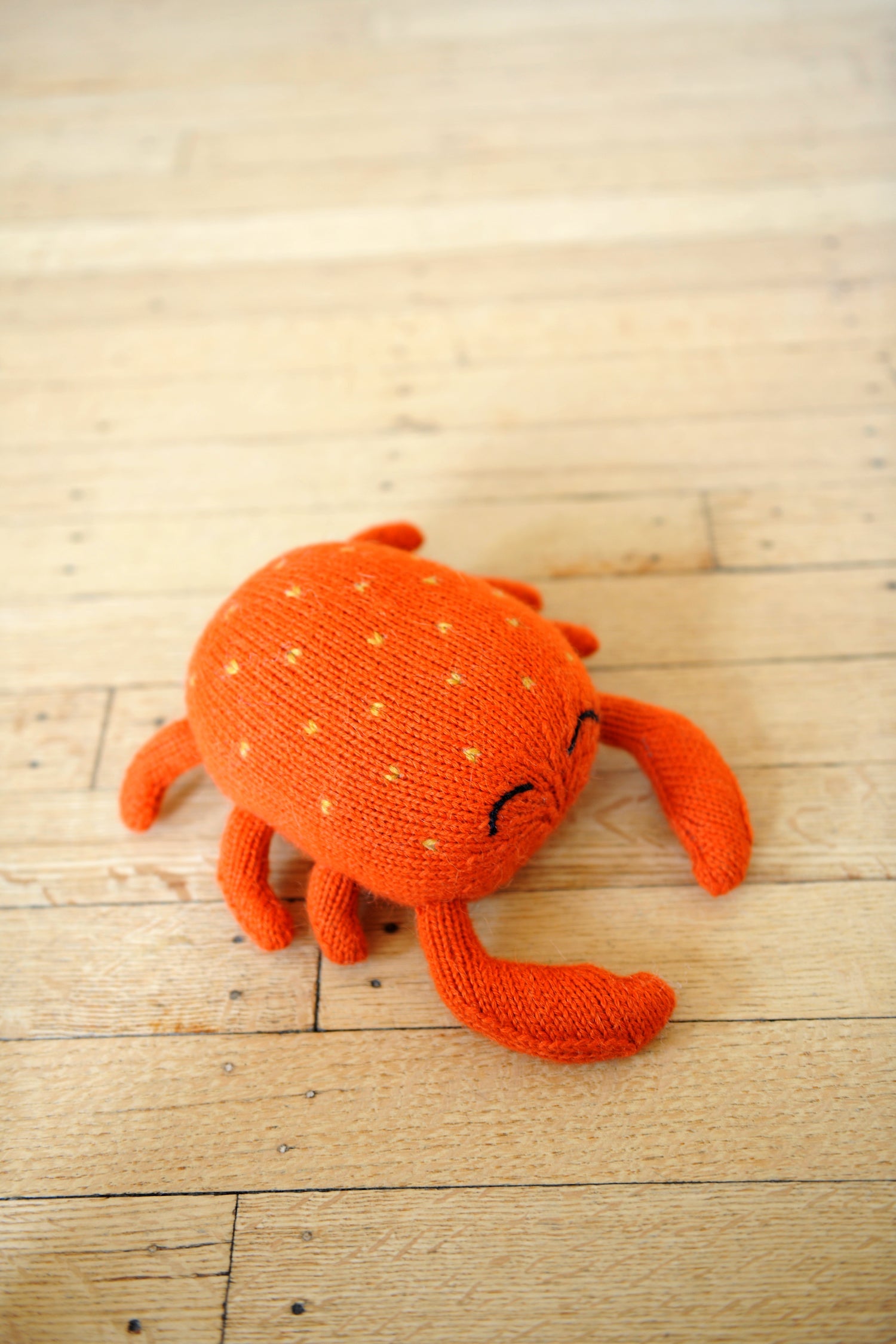 Knit Alpaca Stuffed Crab