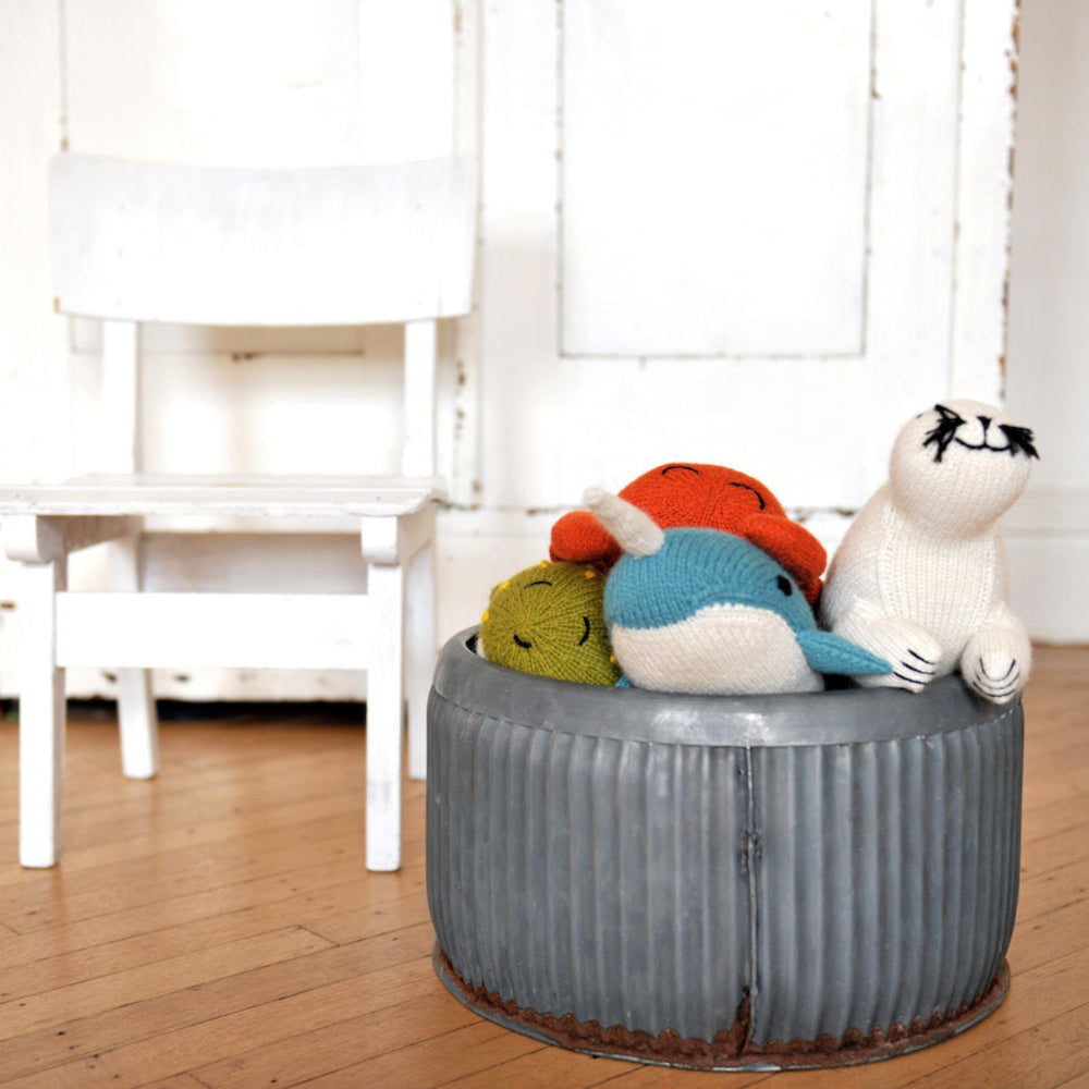 Knit Alpaca Stuffed Crab