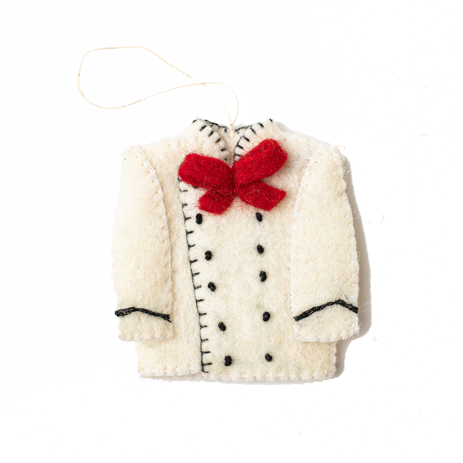 Felt Chef's Jacket Ornament