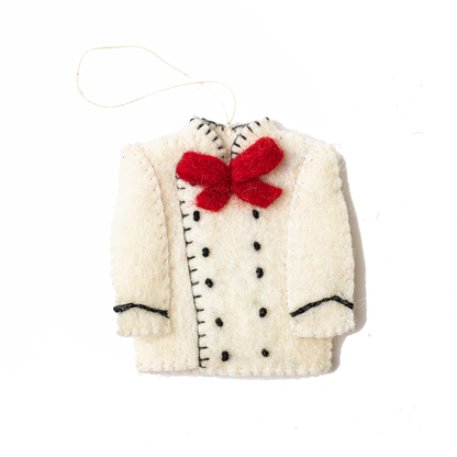 Felt Chef's Jacket Ornament