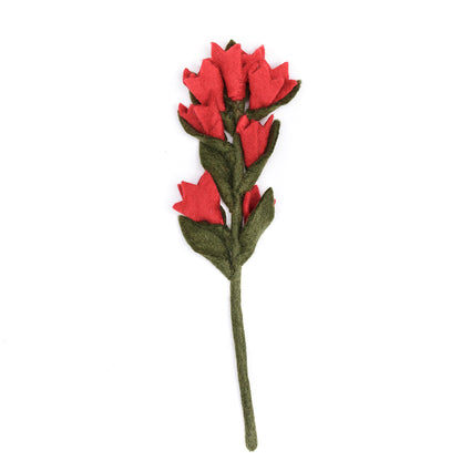 Felt Indian Paint Brush Flowers