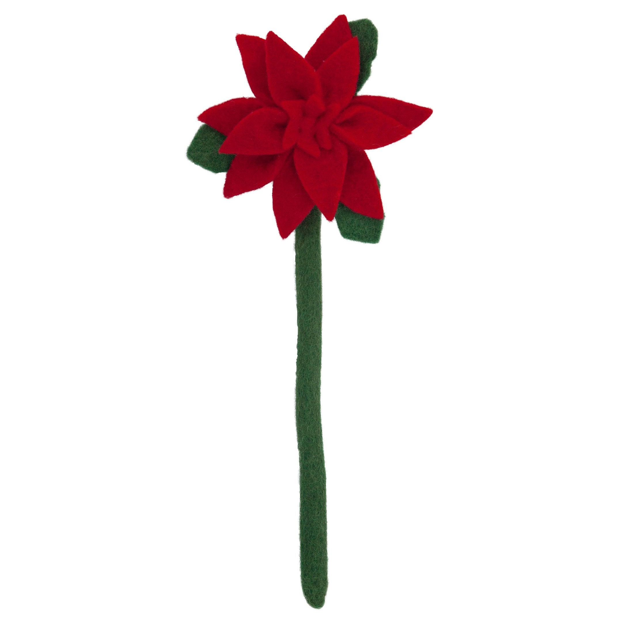 Felt Poinsettia Flower