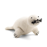 Knit Alpaca Stuffed Seal