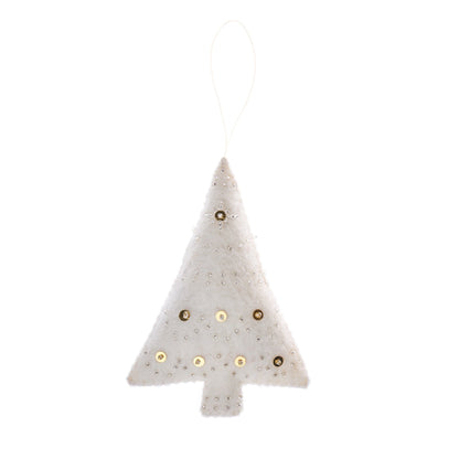 Embellished Felt Tree Ornament